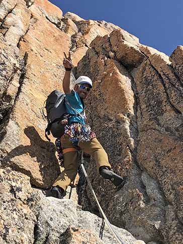skieur de randonnée dans le beaufortain